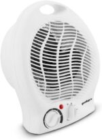 Good&Go Aquecedor Elétrico 127V Doméstico 1500W Portátil GG-AQ01 Branco Plástico Resistente