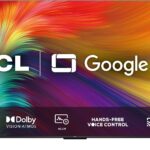 Google TV LED 65” TCL P735 4K UHD HDR DOLBY VISION - ATMOS, ALLM, com Wifi dual band e Bluetooth integrados, Comando de voz à distância, Google Assistant e borda ultrafina, Tamanho: GRANDE