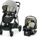 Graco Carrinho de Bebê Travel System Modes Element Bege com bebê conforto: segurança, leveza e praticidade do nascimento até 13kg.