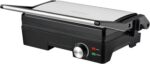 Grill Midi Itatiaia 1200W Inox 127V com 3 aberturas para preparo prático e rápido de lanches e grelhados.