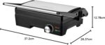 Grill Midi Itatiaia 1200W Inox 127V com 3 aberturas para preparo prático e rápido de lanches e grelhados. - Imagem 2