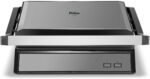 Grill Philco PGR32 2 em 1 com abertura 180° e coletor de gordura, ideal para grelhados práticos em casa.