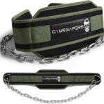 Gymreapers Cinto de imersão com corrente: resistência extra para mergulhos, flexões e ganho de força com corrente de aço resistente