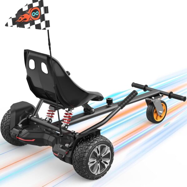 Gyroor K2 Hoverboard Go Kart ajustável: conforto, segurança e diversão para crianças e adultos