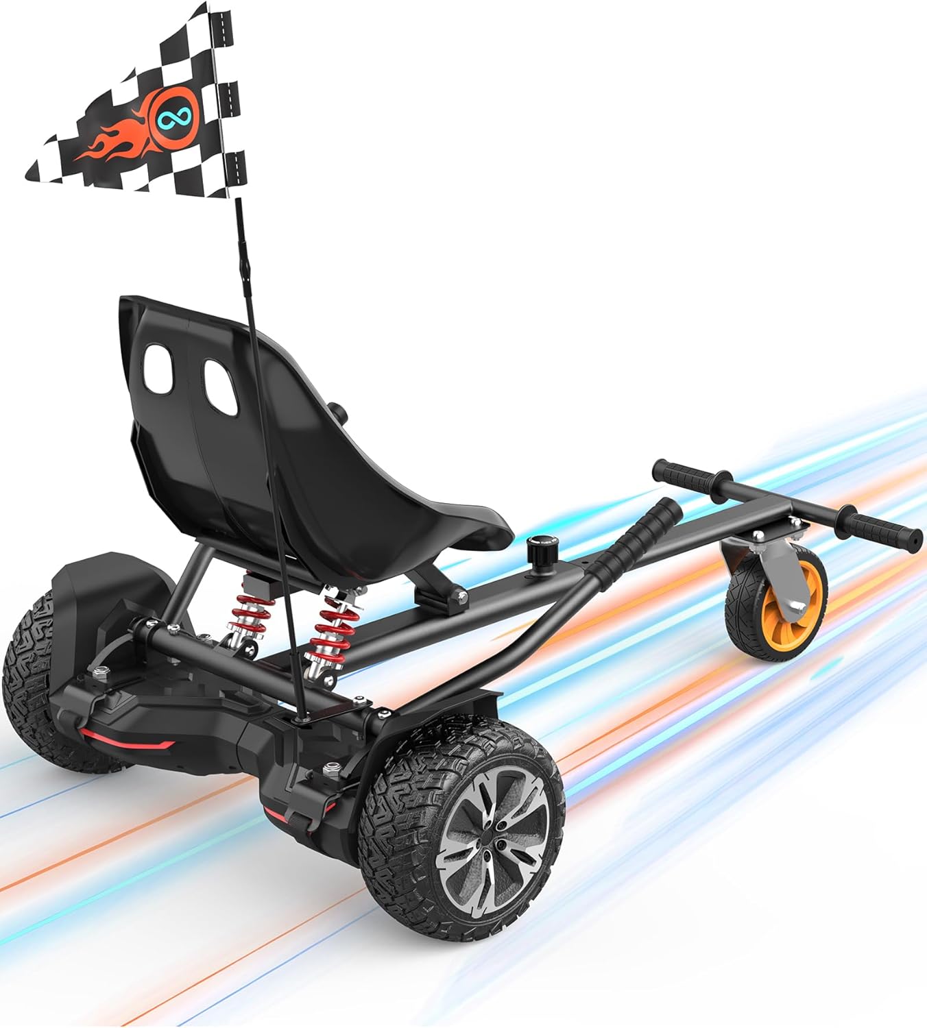 Gyroor K2 Hoverboard Go Kart ajustável: conforto, segurança e diversão Gyroor K2 Hoverboard Go Kart ajustável: conforto, segurança e diversão para crianças e adultos