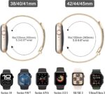 HAOZHI Pulseira Magnética para Apple Watch: ajuste seguro, conforto e compatibilidade com várias séries e tamanhos. - Imagem 2