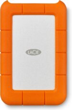 HDD Externo LaCie Rugged Mini 2TB USB 3.0 portátil com resistência a quedas, ideal para armazenamento seguro e prático.