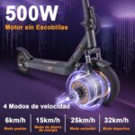 HONEYWHALE M2 MAX-B: patinete elétrico dobrável 500W, 32 km/h, até 32 km de autonomia e app Bluetooth. - Imagem 2