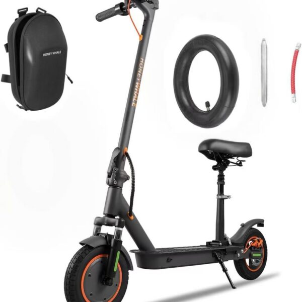 HONEYWHALE M2 MAX-B: patinete elétrico dobrável 500W, 32 km/h, até 32 km de autonomia e app Bluetooth.