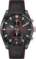 HUGO #Fast masculino: relógio de quartzo 44 mm em aço inox, 5 ATM, estilo esportivo e elegante.