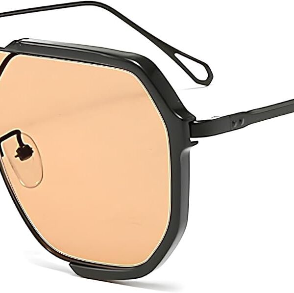 HYLLE Óculos de sol quadrados grandes femininos: estilo retrô, moderno e vintage com proteção e design elegante para compras online.