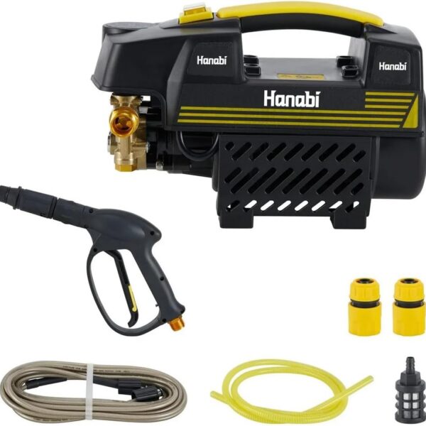 Hanabi Lavadora Alta Pressão 1500W: potência profissional para limpeza profunda de carro, quintal e fachada