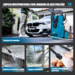 Hanabi Lavadora de Alta Pressão 75bar 1350W 1100PSI 220V com Jato Leque e Concentrado Ideal para Carros, Garagens, Pátios - Limpeza Poderosa para Casa e Trabalho - Imagem 2