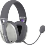 Havit Fone de Ouvido Headset Gamer Fuxi-H3 Gray, Com Fio e Sem Fio, Wireless 2,4GHz, Bluetooth, Cabo USB-C, Cabo 3,5mm. Surround, Baixa Latência, Quad-Mode