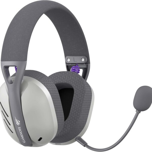 Havit Fone de Ouvido Headset Gamer Fuxi-H3 Gray, Com Fio e Sem Fio, Wireless 2,4GHz, Bluetooth, Cabo USB-C, Cabo 3,5mm. Surround, Baixa Latência, Quad-Mode