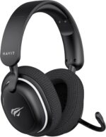 Havit Headset Gamer Fuxi H7SE, Sem Fio 2.4GHz e Bluetooth, Drivers 40mm, Microfone Destacável, 43h de Bateria, Preto, Compatível com PC, PS4, PS5, Switch - Imagem 2