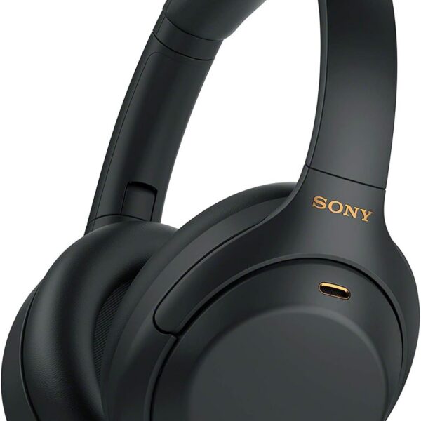Headphone Sony WH-1000XM4 preto sem fio com Noise Cancelling para som premium e conforto na compra online