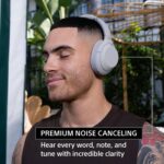 Headphone Sony WH-1000XM4 preto sem fio com Noise Cancelling para som premium e conforto na compra online - Imagem 2