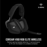 Headset Gamer Premium Corsair Void RGB Elite Wireless com 7.1 Surround - Preto CA-9011201-NA, 1,5 - Imagem 2