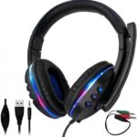 Headset Gamer Pro THREE BROTHERS com microfone omnidirecional, som imersivo e conforto para PC, PS4, PS5 e celular