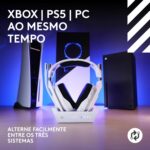 Headset Gamer Sem Fio Logitech G Astro A50 X LIGHTSPEED + Base Station, Com Conexão Bluetooth e HDMI 2.1 Passthru, Tecnologia PLAYSYNC, Compatível Com Xbox Series X|S, PlayStation, PC/Mac - Branco - Imagem 2