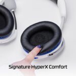 Headset HyperX Cloud Stinger II para PlayStation – Leve, Confortável, Drivers 50mm, Microfone com Cancelamento de Ruído, Branco (75X29AA) - Imagem 2
