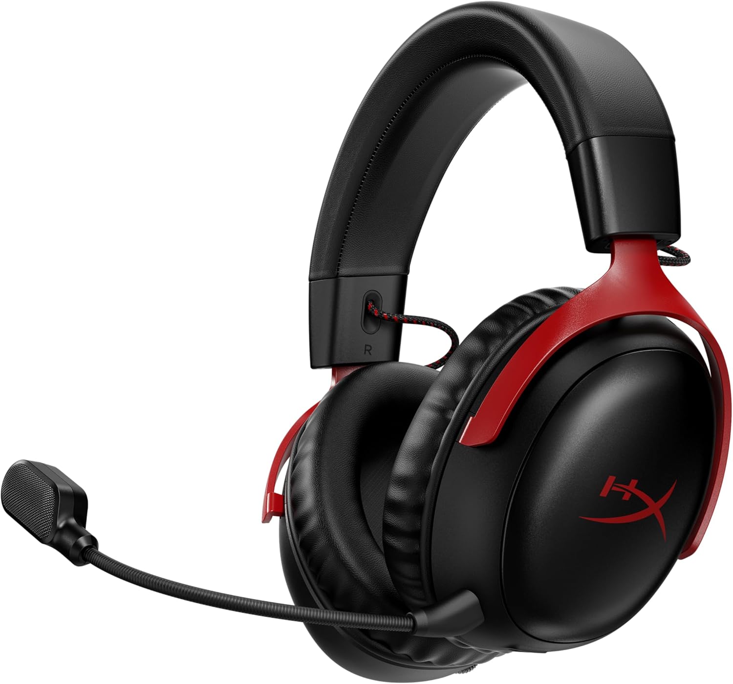 Headset Wireless HyperX Cloud III - Gamer para PC, PS5, Headset Wireless HyperX Cloud III - Gamer para PC, PS5, PS4, Bateria de até 120h, 2,4 GHz, Drivers 53mm, Espuma Viscoelástica, Estrutura Durável, Microfone 10mm, Vermelho e Preto (77Z46AA)