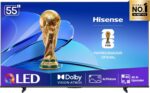 Hisense Smart TV UHD 4K QLED 55" Polegadas 55Q6QV com HDR10+, Dolby Atmos, Sports Mode, Game Mode Plus e Compatível com Alexa
