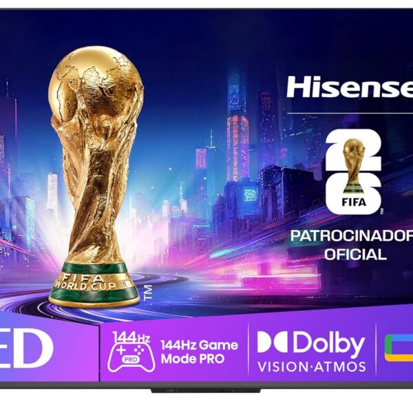 Hisense Smart TV UHD 4K QLED 55" Polegadas 55Q7QG Google TV Modo Jogo Pro 144 Hz, AMD FreeSync Premium, Dolby Vision Atmos e Compatível com Alex