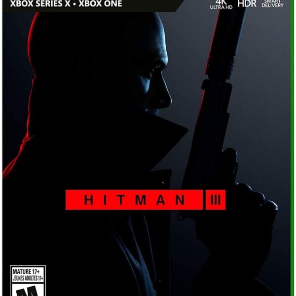 Hitman III 3 para Xbox One e Series X: mídia física original com ação furtiva e história imersiva da trilogia World of Assassination.