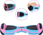 Hoverboard 6.5'' com Bluetooth, LED e 8km de autonomia: diversão, estilo e segurança para crianças e adultos até 100kg - Imagem 2