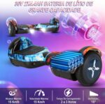 Hoverboard Adulto e Infantil 350W: todo terreno, Bluetooth, LED, até 100kg e autonomia de 10-15km. - Imagem 2