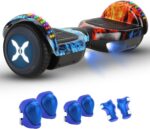 Hoverboard Adulto e Infantil 350W: todo terreno, Bluetooth, LED, até 100kg e autonomia de 10-15km.