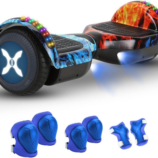 Hoverboard Adulto e Infantil 350W: todo terreno, Bluetooth, LED, até 100kg e autonomia de 10-15km.