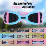 Hoverboard Elétrico 6.5" com LED: equilíbrio automático, bateria durável e diversão segura para crianças e adultos - Imagem 2