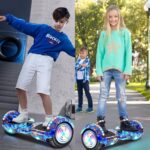 Hoverboard Elétrico FINYQBET com Bluetooth, LED, 15km/h e bateria 4400mAh para diversão e mobilidade segura. - Imagem 2