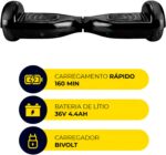 Hoverboard Skate Elétrico 6.5 com Bluetooth, LED e equilíbrio dinâmico para diversão com estilo e desempenho. - Imagem 2