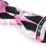 Hoverboard com Music Speaker e LED Front Lights All Terrain 8 rosa: estabilidade, Bluetooth e LEDs para diversão e compra segura