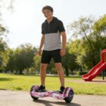 Hoverboard com Music Speaker e LED Front Lights All Terrain 8 rosa: estabilidade, Bluetooth e LEDs para diversão e compra segura - Imagem 2