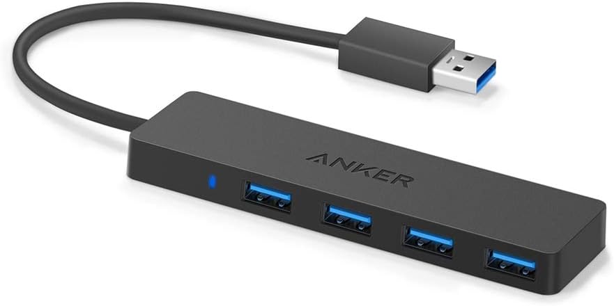 Hub USB 3.0 Anker 4 Portas: expansão prática com 5 Hub USB 3.0 Anker 4 Portas: expansão prática com 5 Gbps de velocidade para MacBook, iMac, Surface e HDD