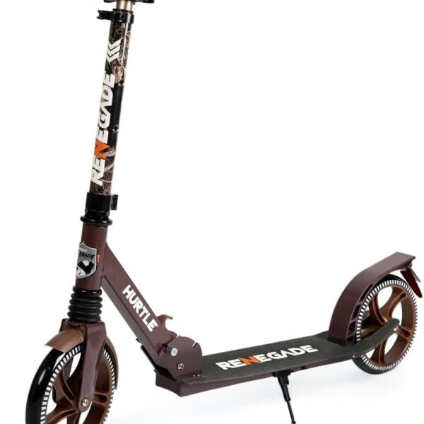 Hurtle Scooter dobrável de 2 rodas, guidão ajustável e deck antiderrapante para adolescentes e adultos