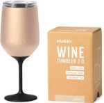 Huski Copo de Vinho 2.0: isolamento triplo, tampa e haste destacável. Mantém a bebida na temperatura ideal.