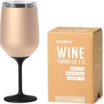 Huski Copo de Vinho 2.0: isolamento triplo, tampa e haste destacável. Mantém a bebida na temperatura ideal.