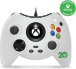 Hyperkin Duke Wired Controller Xbox Anniversary White: controle com fio oficial para Xbox Series X|S, One e Windows 10 - Imagem 2