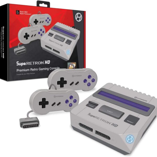 Hyperkin SupaRetroN HD Gaming Console para Super NES/Super Famicom: jogue seus clássicos em alta definição com mais praticidade.