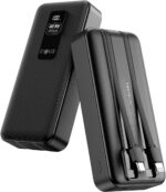 INAVA Power Bank 20000mAh: carregamento rápido 22.5W PD, 4 dispositivos e compatibilidade universal para viagens.