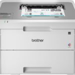 Impressora Brother Laser HLL3210CW Color A4 Wireless com impressão móvel, compacta e bandeja de 250 folhas.