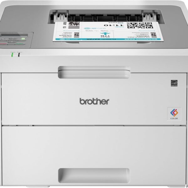 Impressora Brother Laser HLL3210CW Color A4 Wireless com impressão móvel, compacta e bandeja de 250 folhas.