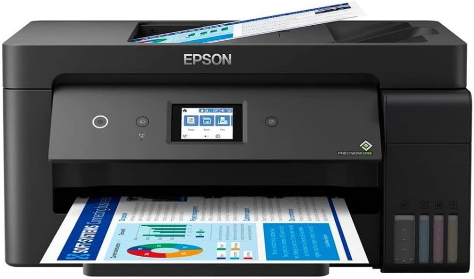 Impressora Multifuncional Epson EcoTank L14150 - Tanque de Tinta Colorida, Impressora Multifuncional Epson EcoTank L14150 - Tanque de Tinta Colorida, formato até A3+ Wi-Fi, USB, Bivolt