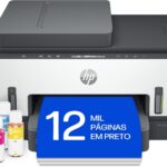 Impressora Multifuncional HP Smart Tank 754 Tanque de Tinta Colorida Wi-Fi Scanner Duplex, Bluetooth. Funções: Imprimir, Copiar, Digitalizar. Cor: Branco (2H0A6A#AK4)